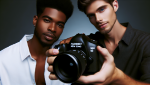 alt_text: "Habibi: DDG & Blueface pose confidently for their bold new song release."