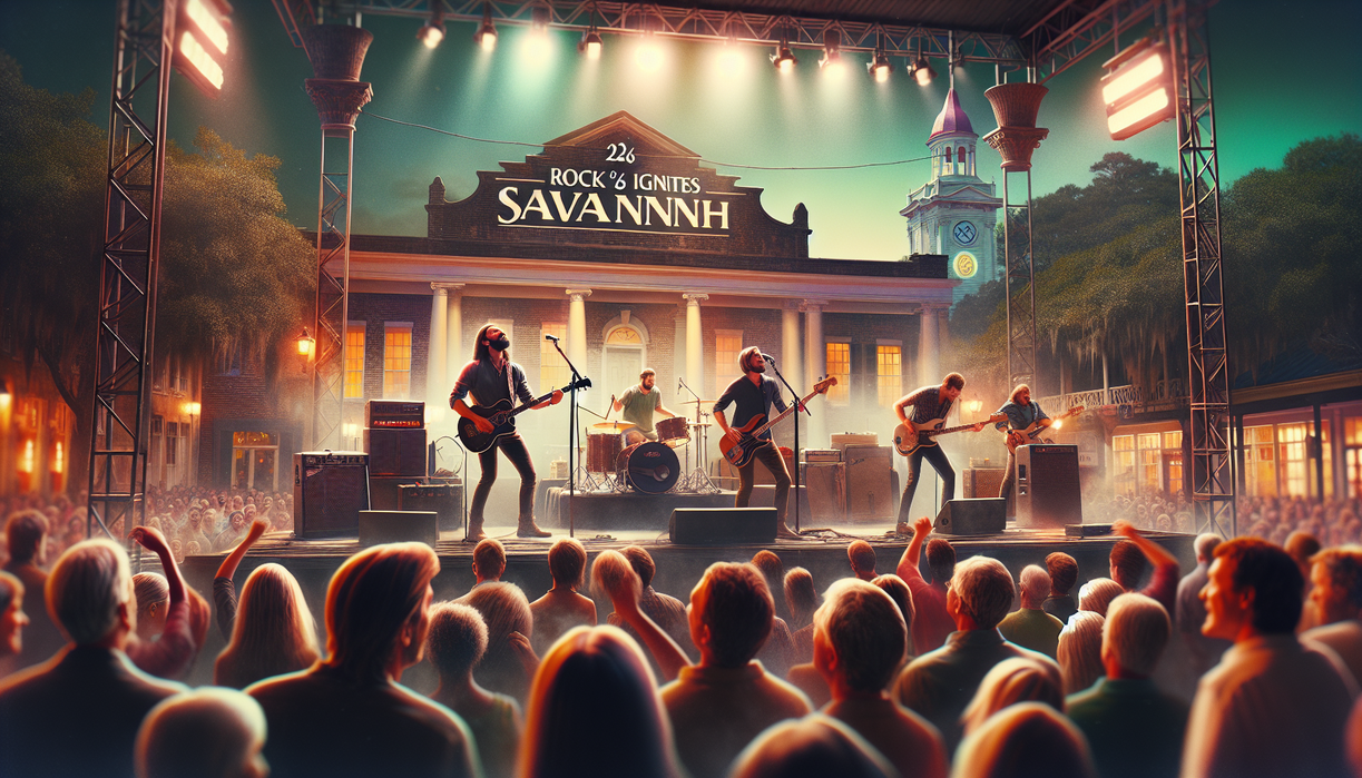 alt_text: "Rock ’26 Ignites Savannah: Exciting night of live music and vibrant performances."