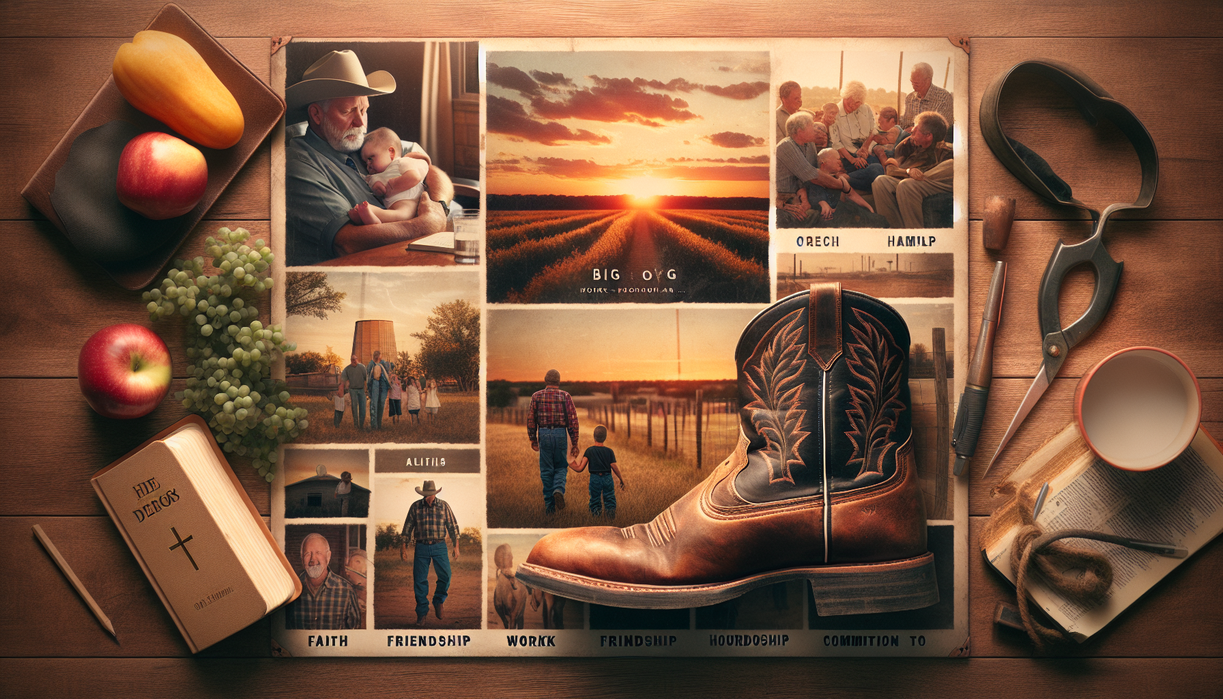 alt_text: Portrait of Andrew "Big Dog" with vibrant colors and bold design elements surrounding him.