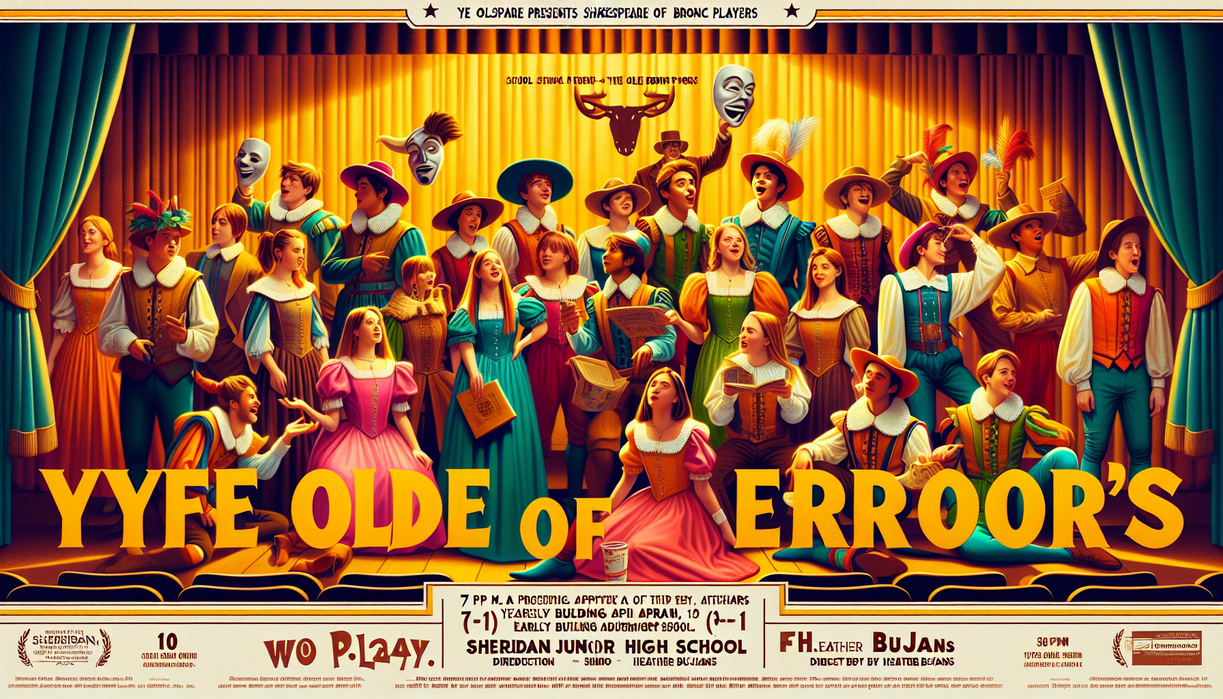 alt_text: A Shakespearean scene blends with modern tech chaos, merging old-world drama with digital glitches.